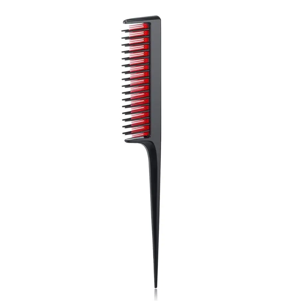 

SENIGNOL Hair Comb 9-Row Detangling Hair Brush Rat Tail Comb Styling Hairbrush Straight Curly Wet Hair Scalp Massage Brush Women
