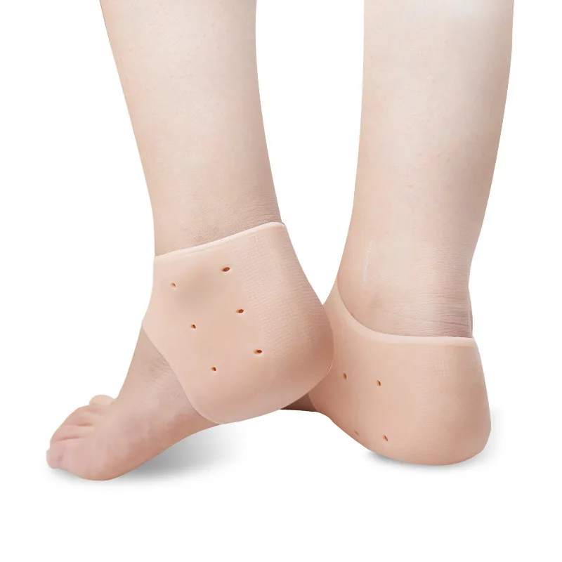 

2pcs=1pair Gel Silicone Heel Cracked Protector Socks Pedicure Moisturizing Pain Relief Heels Foot Care Tool Feet Care Socks