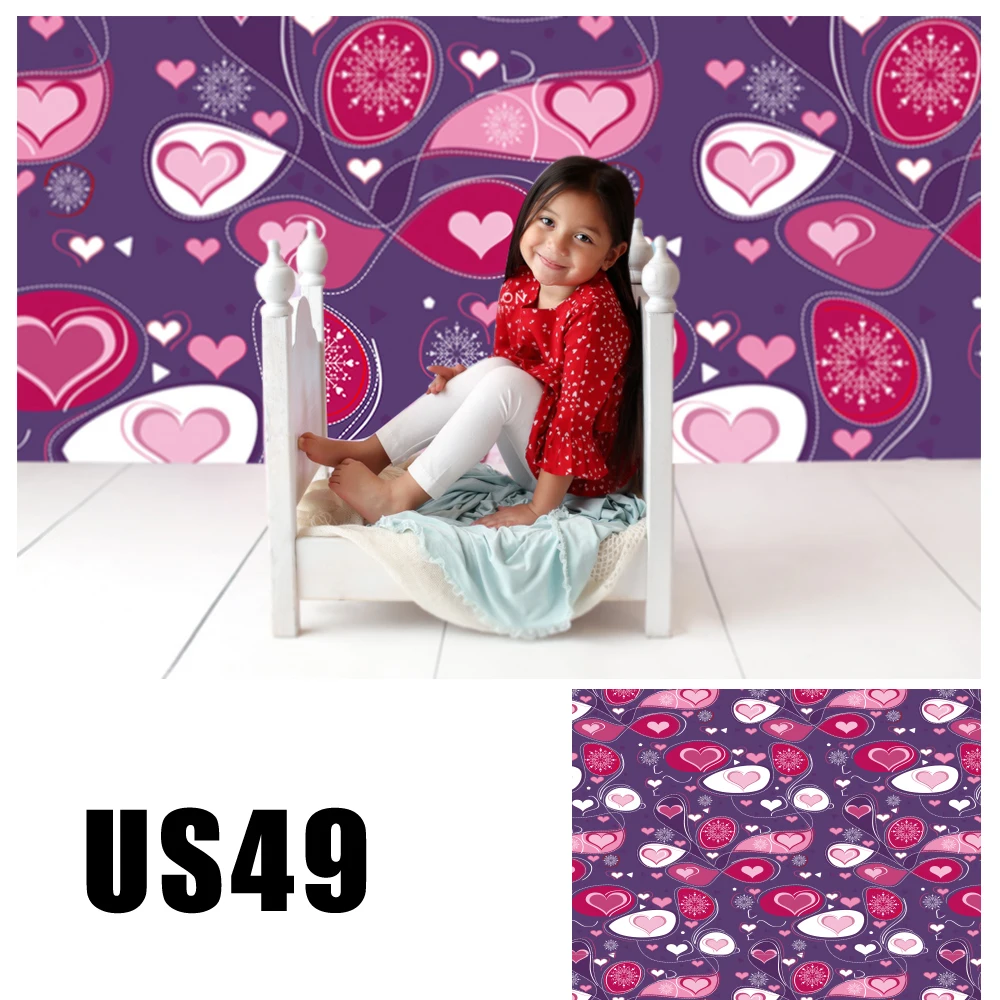 Фон для детской фотосъемки ручной рисунок сердца любовь фон День Святого