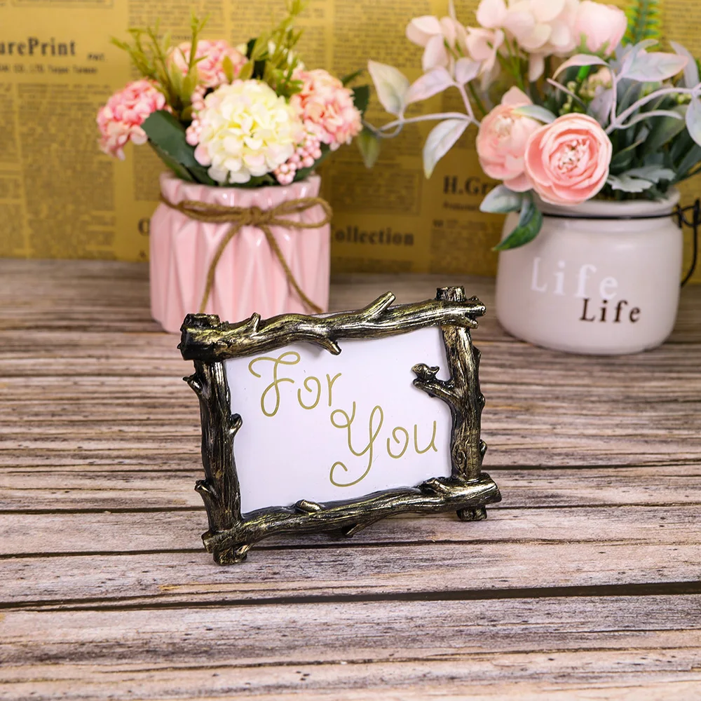 Ретро фоторамка в виде ветвей подарок для свадебной вечеринки домашнее