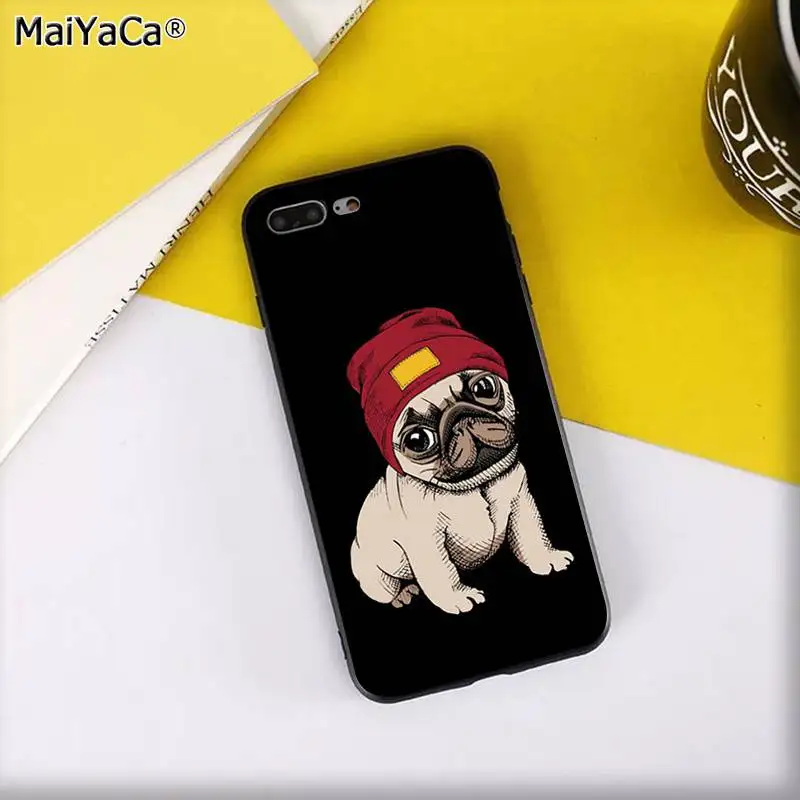 MaiYaCa Frenchies Симпатичный щенок мопс-бульдог Новинка чехол для телефона Fundas чехол для iPhone 11 pro XS MAX 8 7 6 6S Plus X 5 5S SE XR