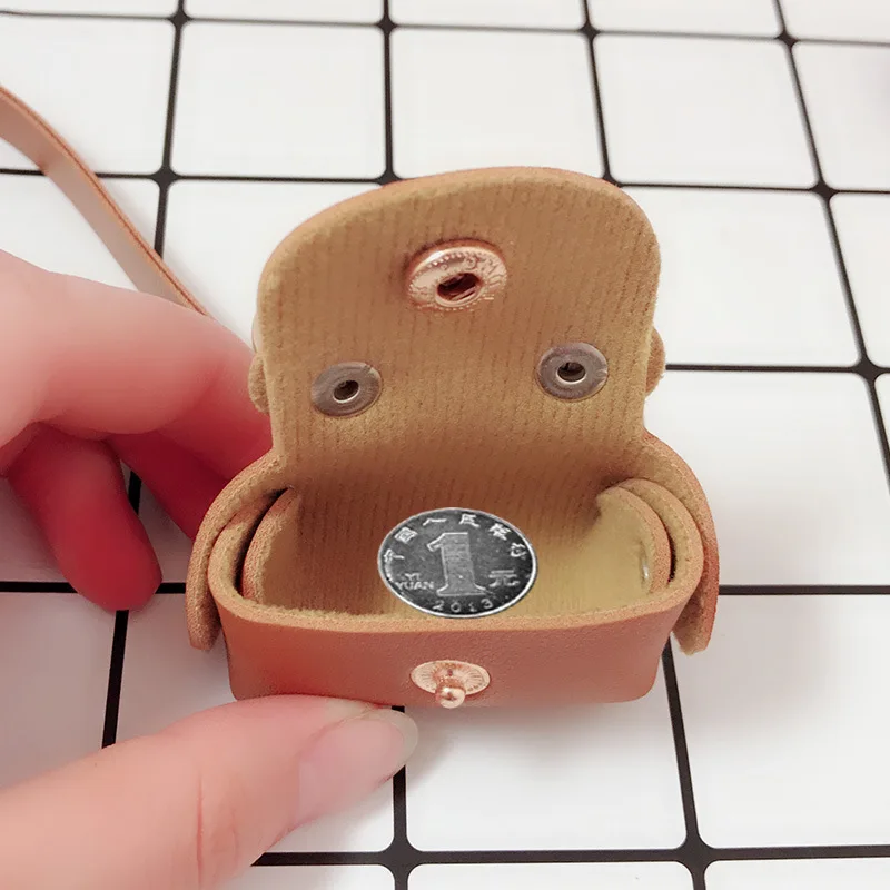 

South Korea Web Celebrity Lovely Pu Leather Bag Keyrings Miniature Handbag Keychains OL Bag Key Chain Wholesale