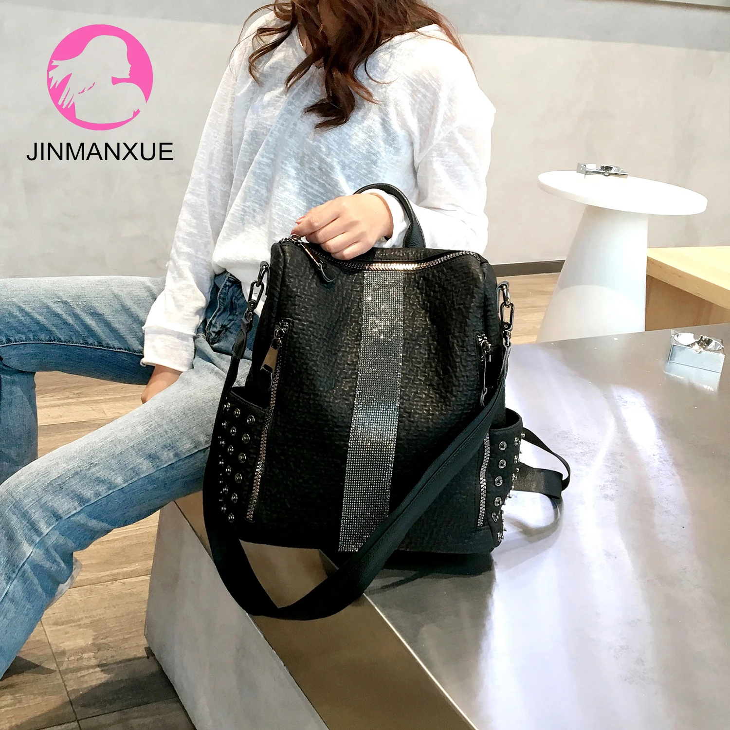 

Многофункциональные женские рюкзаки, сумки на плечо, модные сумки, кожаный женский рюкзак, Женская вместительная школьная сумка, ранец