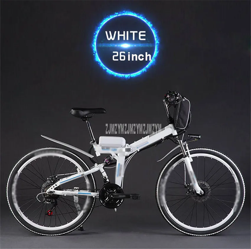 MX300 24/26 дюймов колеса Горный велосипед складной электровелосипед велосипед 350 Вт Электрический велосипед Углеродистая стальная рама электровелосипеда 48 В батарея
