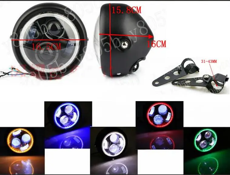 Универсальный металлический светодиодный фонарь + крепление для Suzuki Boulevard C50 Volusia