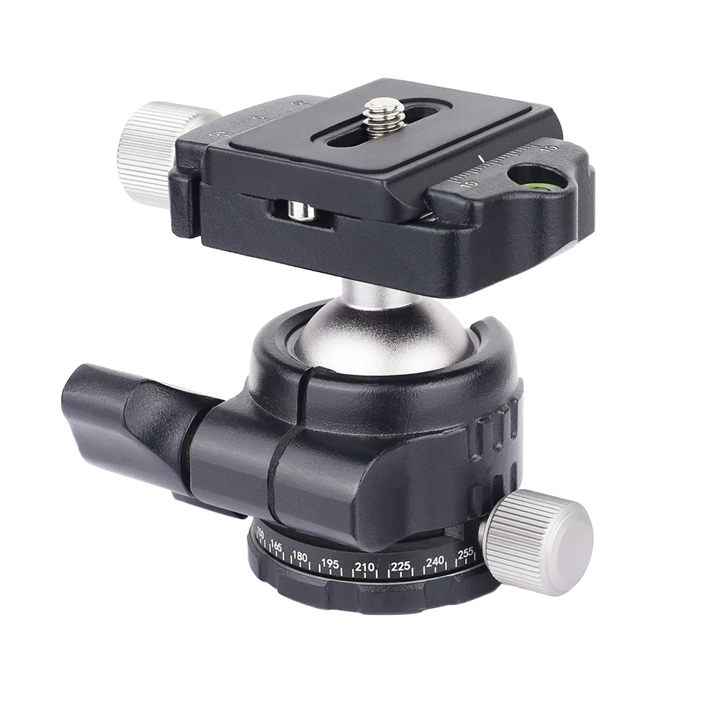 Головка штатива универсальная шаровая полностью Металлическая Низкопрофильная