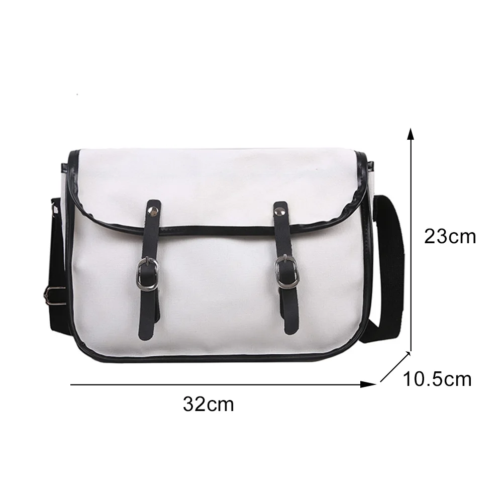 

Ladies Fashion Pure Color Shoulder Crossbody Bag Large Capacity Canvas Ladies Handbags 2021 Buckle Messenger Pouch