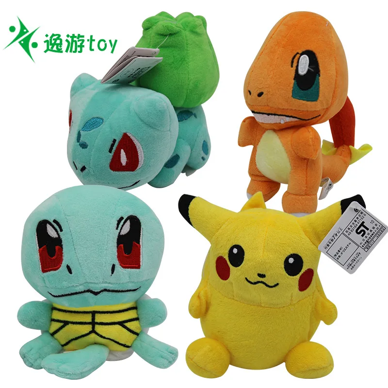 Takara Tomy Pokemon Pikachu Eevee плюшевые игрушки Jigglypuff Charmander Gengar Bulbasaur для детей|Персонажи