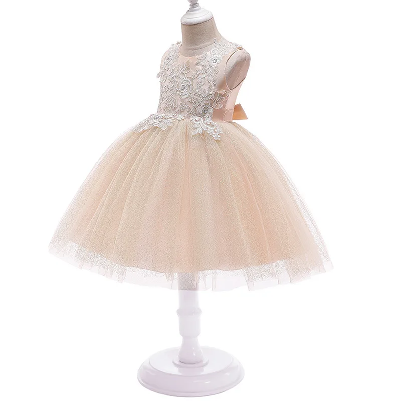 

2021 New Dresses For Girls Lace Stitching Tutu Princess Dress Ball Gown Wedding Party Dresses Elegant Girls Outfits 3-8 Years