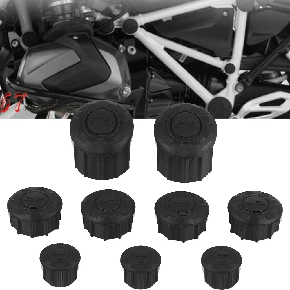 

9PCS Frame Cap For BMW R 1200GS R1200GS LC Adventure ADV 2014 2015 2016 2017 2018 R1250GS 2019 Frame Hole Cover Caps Plug Decor