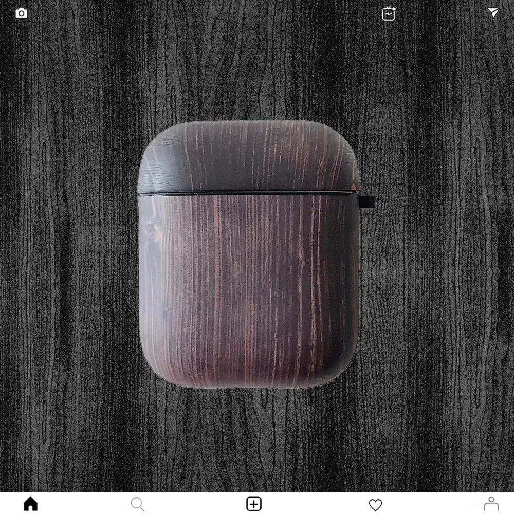 Чехол для Apple Airpods Bluetooth наушники защитный чехол наушников 1/2 IMD под дерево простой