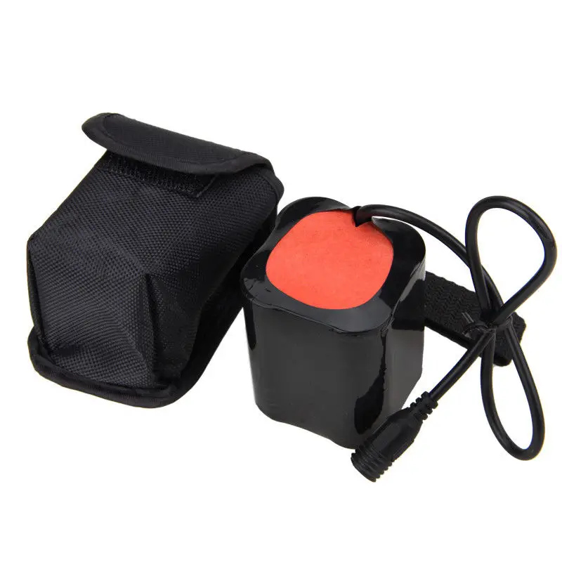 

24000mAh 4x26650 8.4V Rechargeable Battery Pack for X2 X3 Bike Bicycle Light DC 5.5MM port Lithium battery pack with magic bag