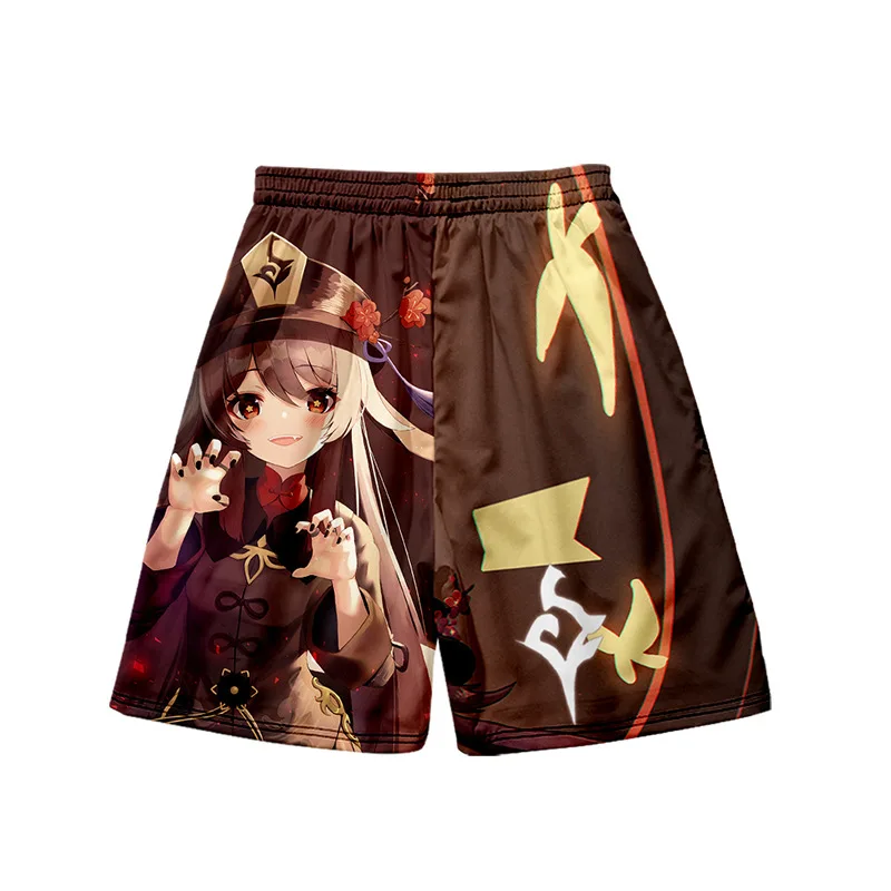 

Genshin Impact Cosplay Costume Game Character Hu Tao Kimono Casual Loose Adult Kid Party Tops Pants Fashion Print Anime Clothes