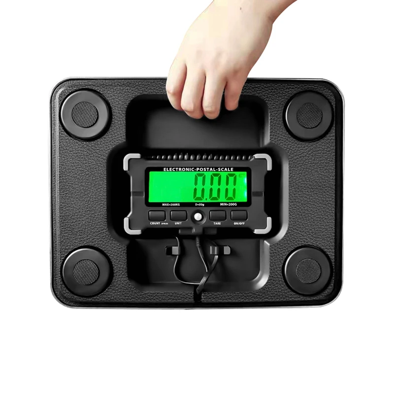 Portable 200KG Electronic Parcel Scale Stainless Steel Large Platform Digital LCD Weighing Balance For Postal Warehouse Express |