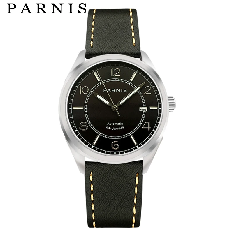 Parnis механические мужские часы дайвер сапфировое стекло Роскошные светящиеся