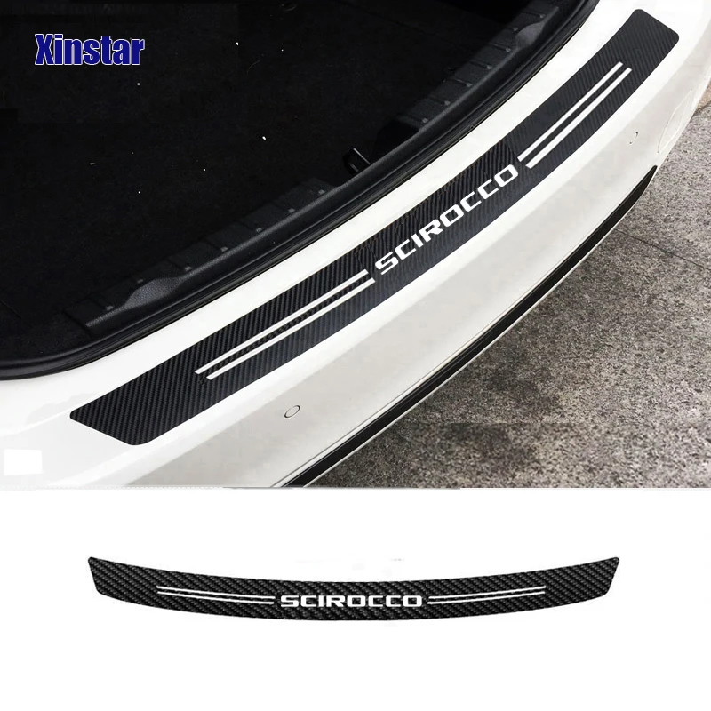 

3D 5D Carbon fiber Car bumper sticker For volkswagen SCIROCCO