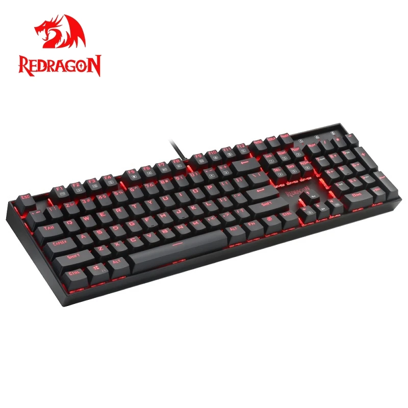 Redragon Mitra K551 USB Механическая игровая клавиатура синий переключатель DIY 104 ключ с
