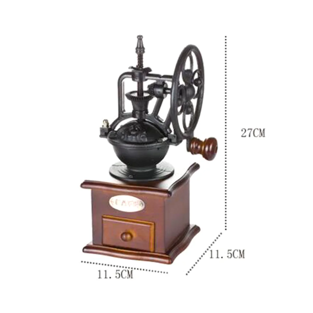 

Vintage Hand Crank Coffee Mill Manual Coffee Beans Grinder Kitchen Supplies for Home Cafe