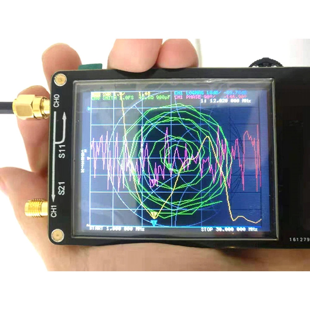 Оригинальная переносная сетевая антенна NanoVNA H коротковолновый анализатор MF HF VHF