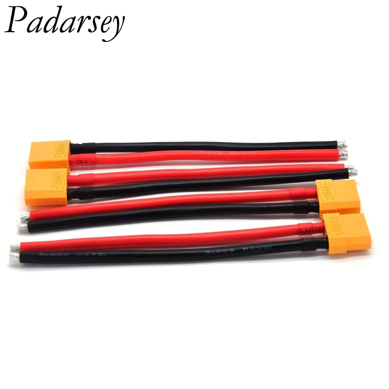 Padarsey 2 шт. 4 XT90 штекер гнездовой разъем с 150 мм 10AWG силиконовый провод для RC Lipo