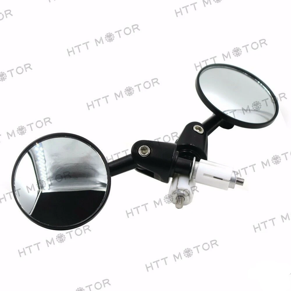 

Round Bar End 1" 25MM Mirrors Adjustable Foldable For Harley Davidson Yamaha Black Aftermarket Free Shipping Motorcycle Parts