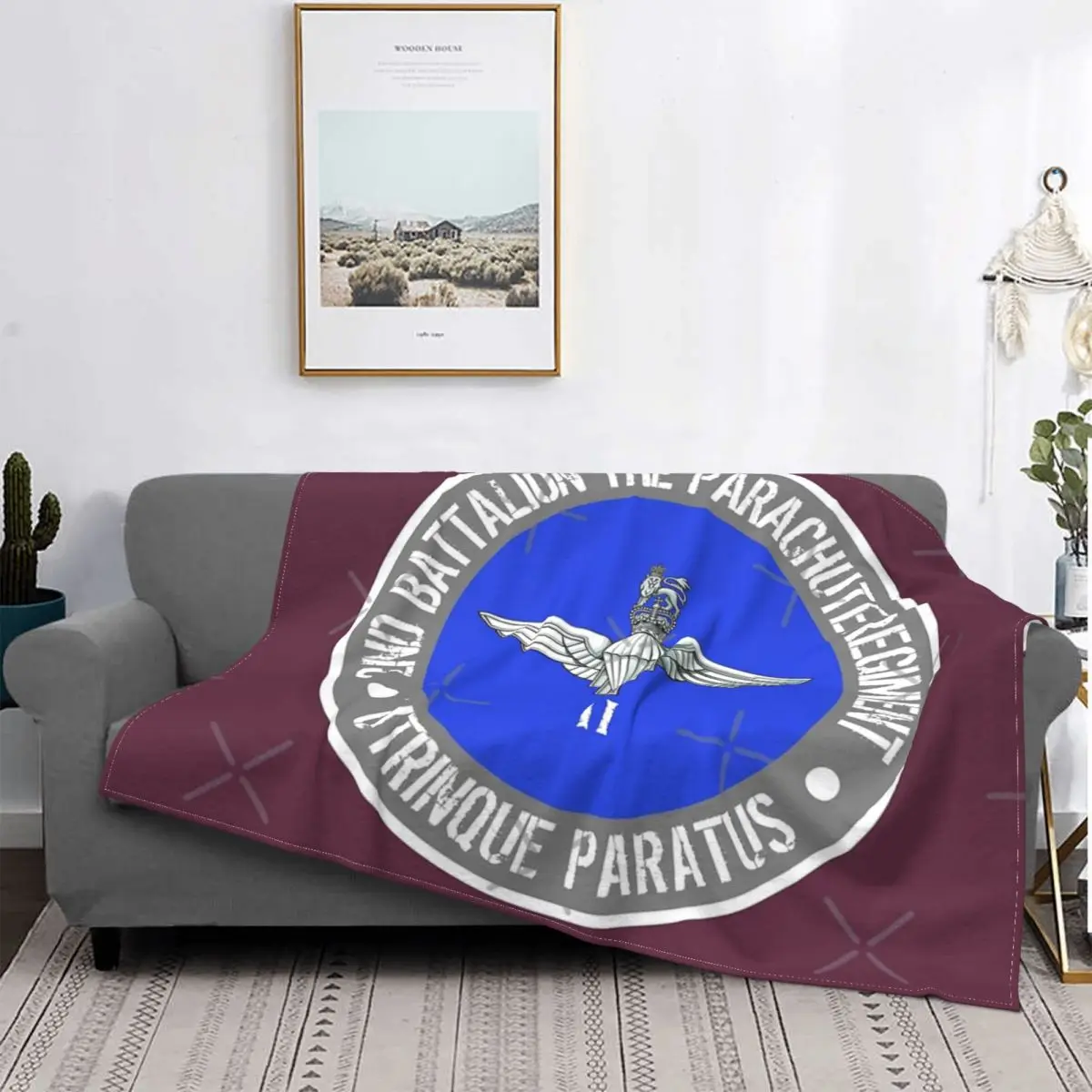 

Парашютный полк 2 Para одеяло покрывало клетчатое муслиновое одеяло для пикника