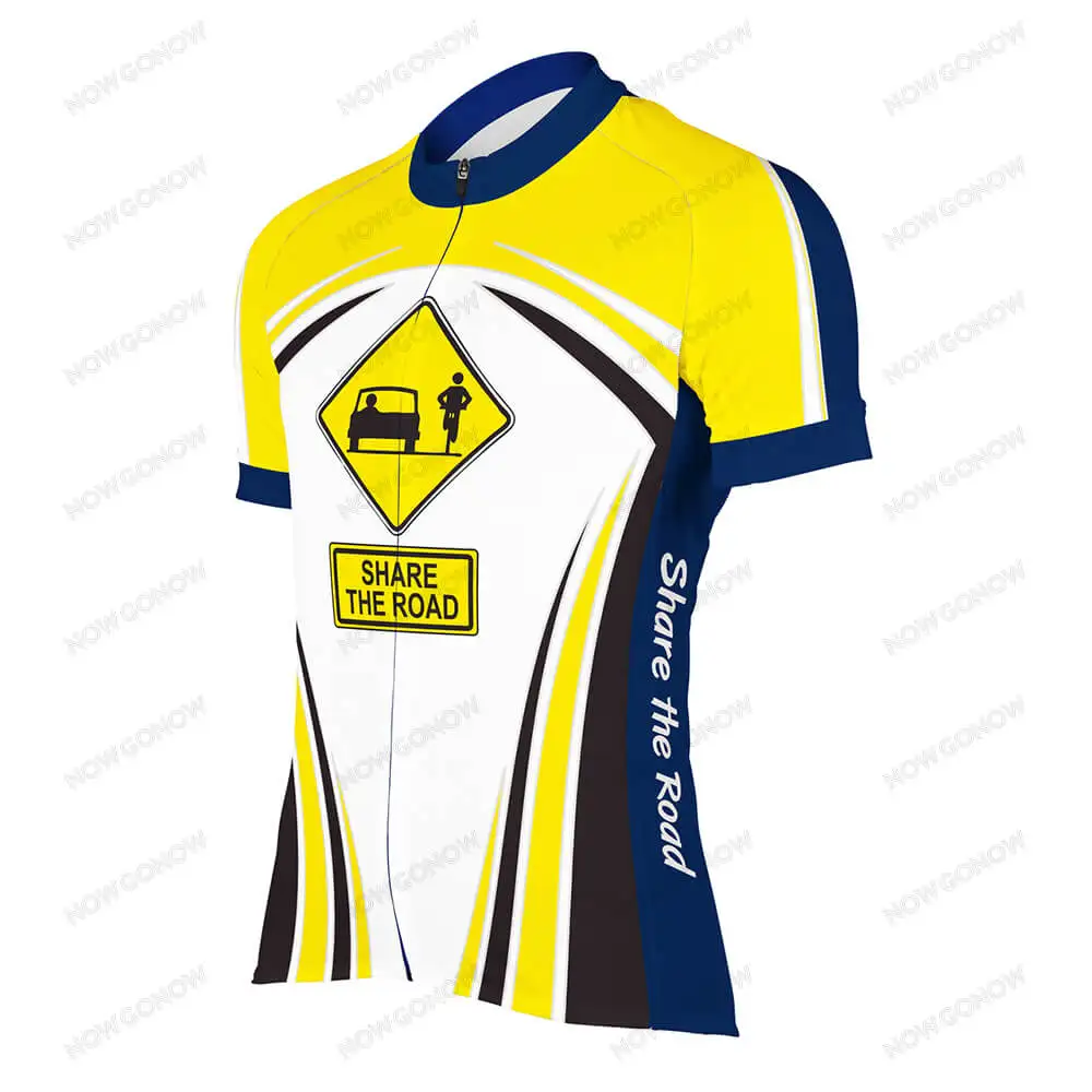 Желтая велосипедная Джерси Tour для мужчин летний топ с коротким рукавом езды на