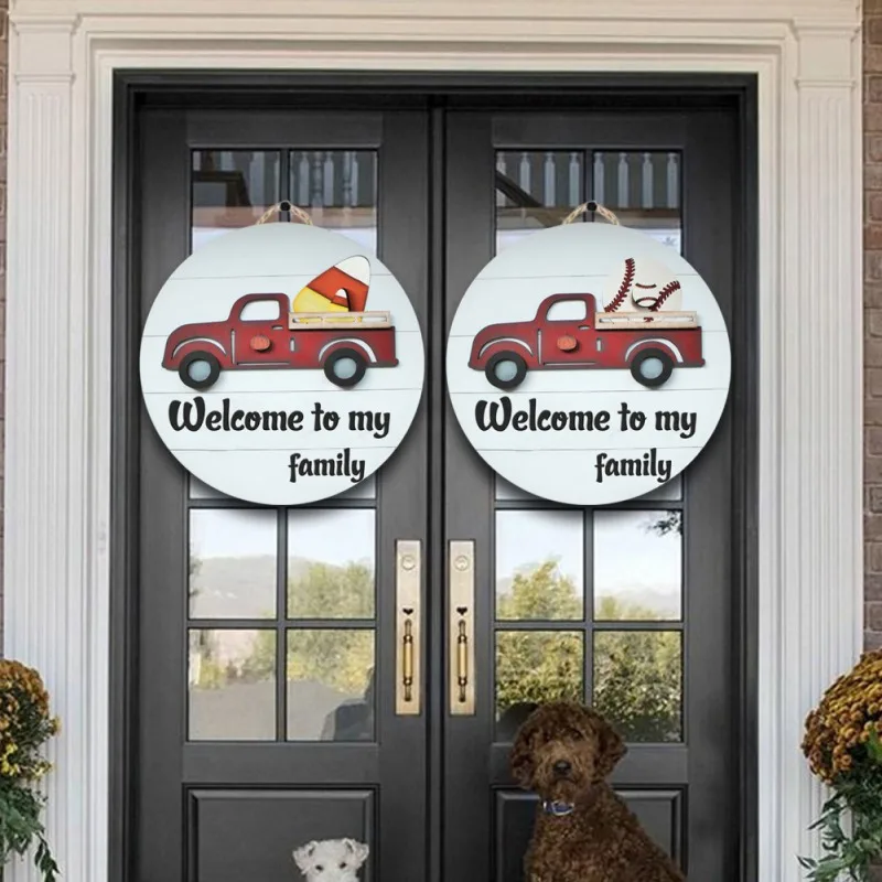 

Top DIY Wooden Garland Cartoon Car Pattern Door Window Wall Hanging Crafts Festival Wedding Party Birthday Decoration Dropship