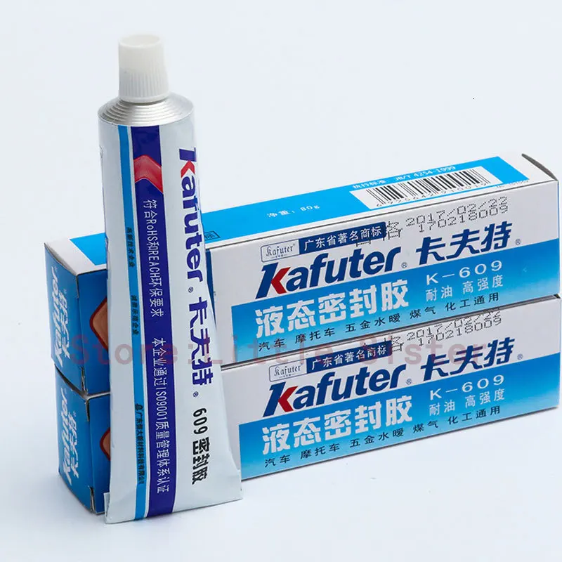 

2pcs K-609 polymer liquid sealant high temperature resistant metal oil resistant thread insulation waterproof sealant 80g