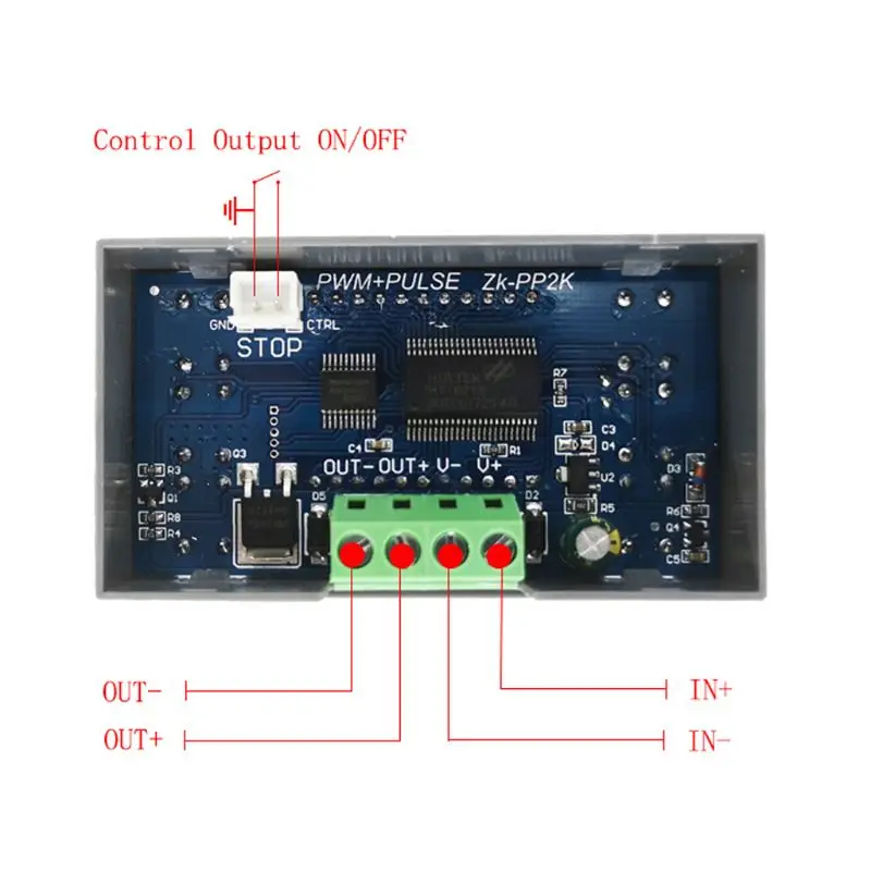 ZK-PP2K PWM DC Motor Speed Controller Frequency Duty Cycle Regulator Adjustable Switch LED Dimmer Digital Pulse Driver 2 Modes |