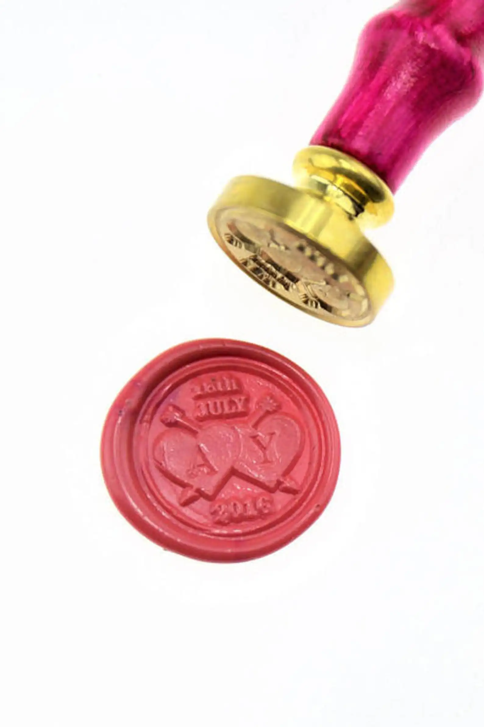 Персонализированная печать для сохранения даты в монограмме воска печатные