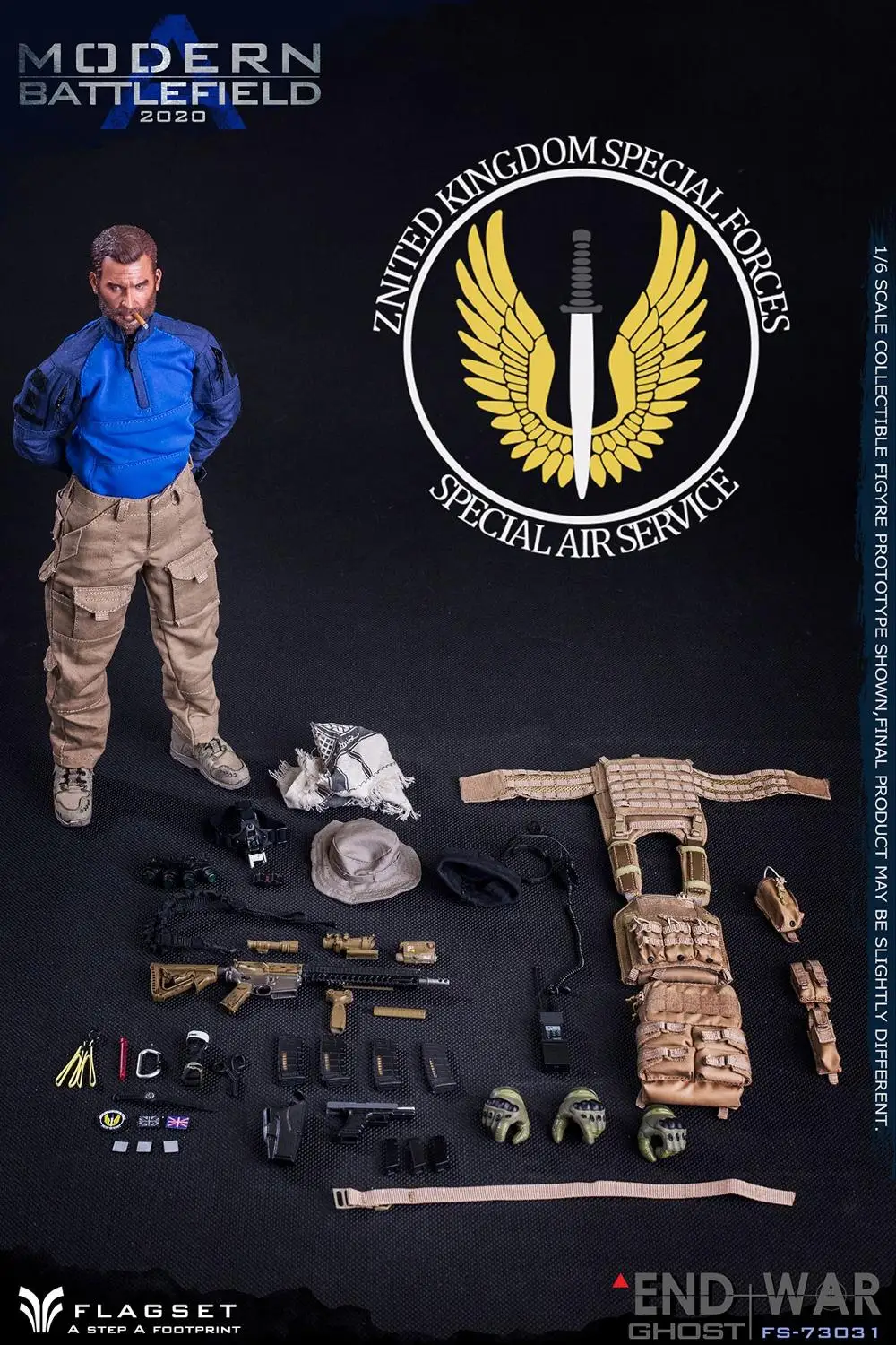 Набор для флага FS 73031 Современная фигурка с изображением привидения победы и