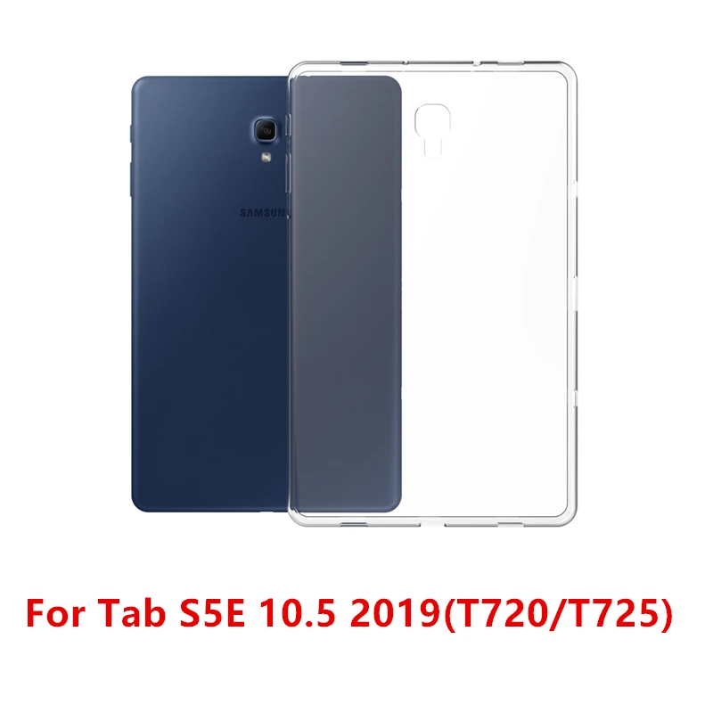 Прозрачный из ТПУ силиконовый чехол для samsung Galaxy Tab S2 S3 S4 S5e Tab A 8,0 10,1 T387 P200 T710 T810 T510 T590 T830 T720 - Цвет: T720