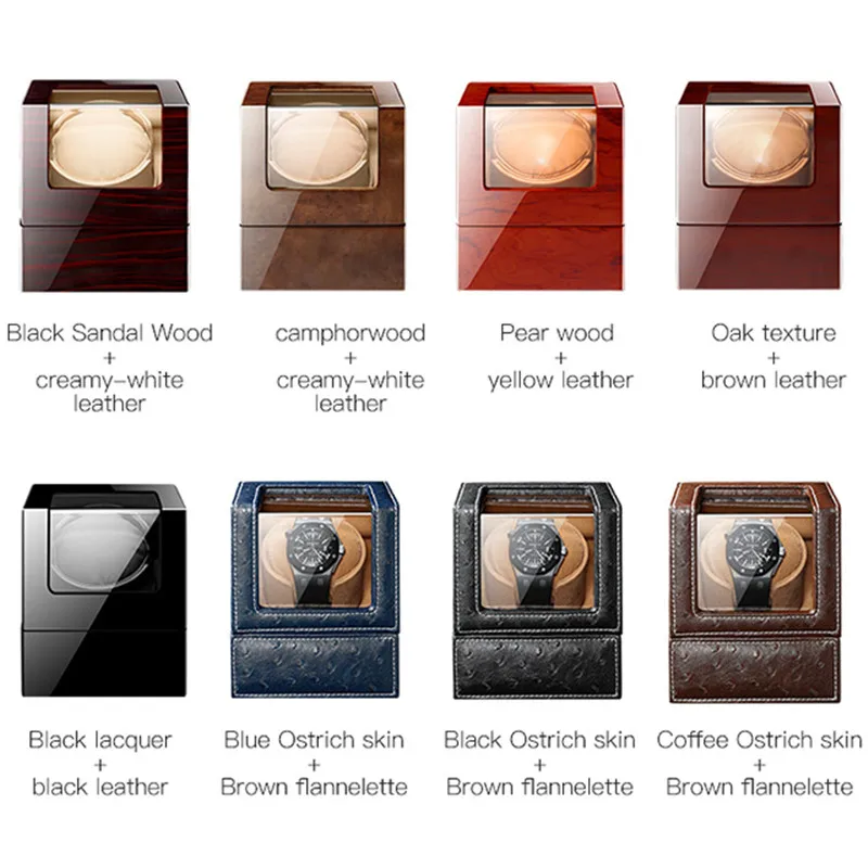 

Black Mechanical Watch Winding Box Motor Shaker Mini Watch Winder Holder Display Jewelry Storage Organizer
