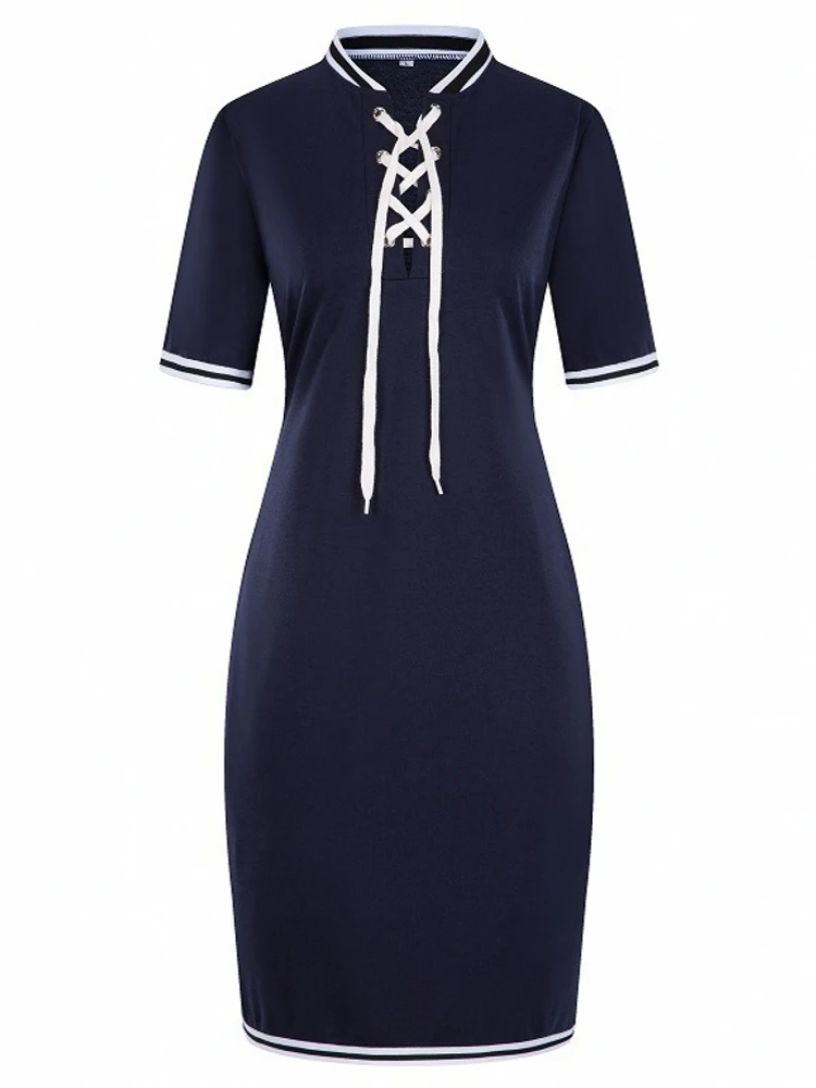 6XL размера плюс женская одежда модное женское платье Поло большой размер 5XL