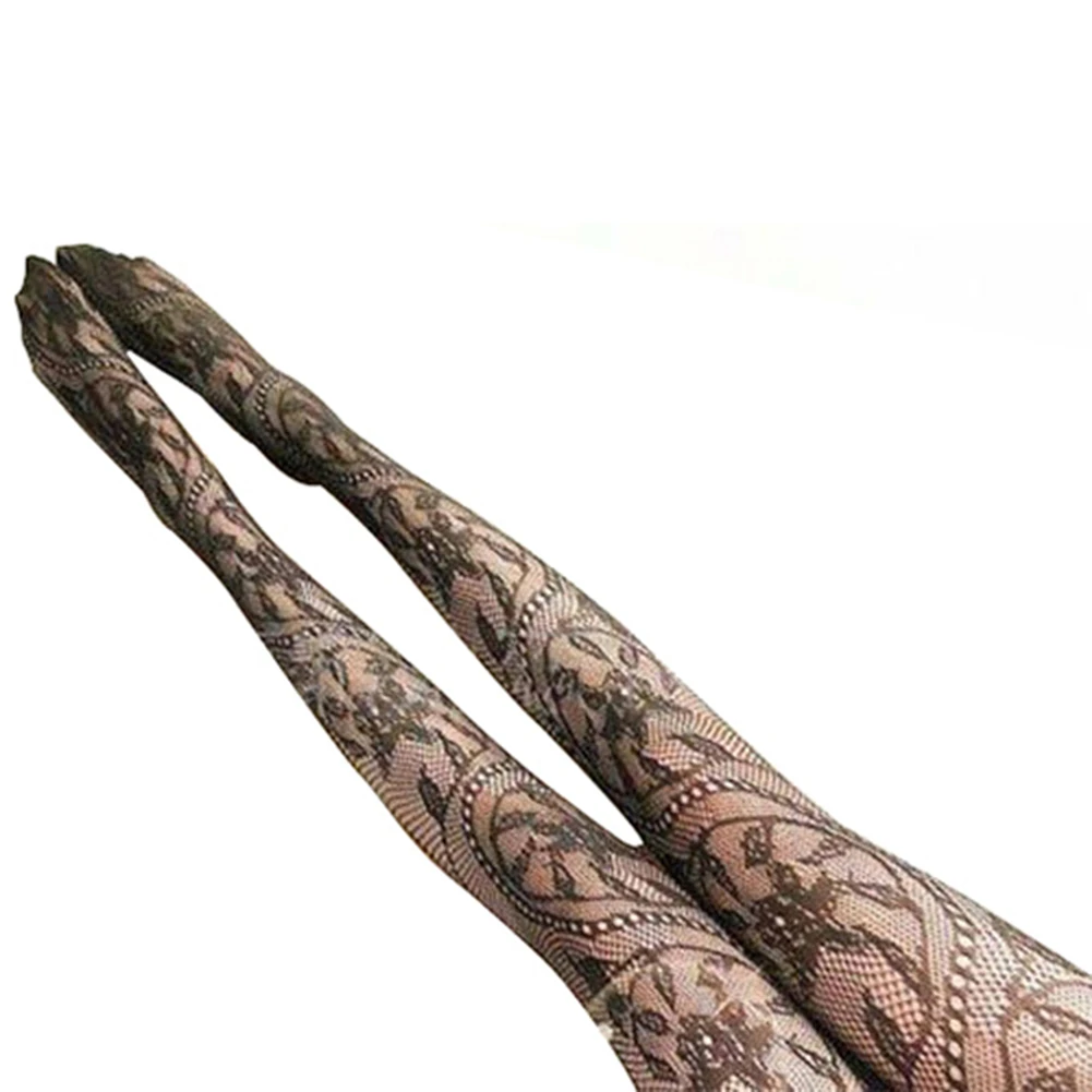 Новинка 2021 женские пикантные прозрачные кружевные сетчатые колготки с узором