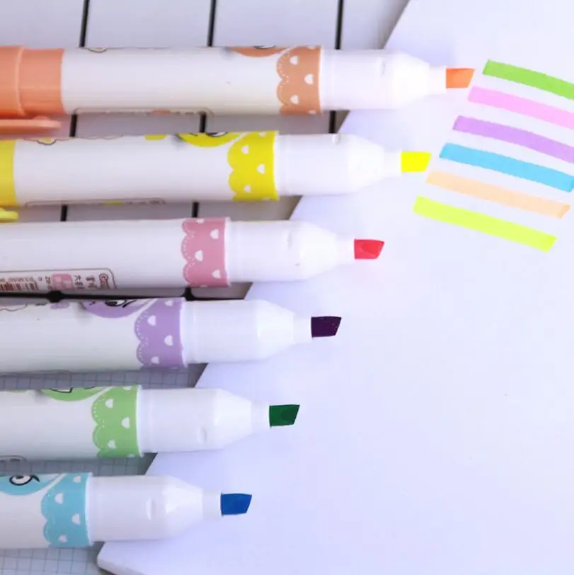 Текстовыделитель граффити Акварельная ручка набор школьных принадлежностей