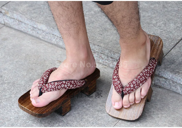 Летние сабо Geta для женщин и мужчин; японские традиционные Вьетнамки; деревянные туфли-кимоно; комплект; уличные сандалии для костюмированной вечеринки