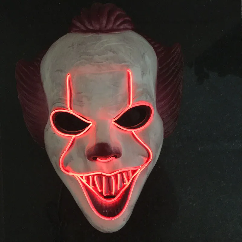 Хэллоуин вечерние светодиодный маски маска маскарад Косплэй костюм со
