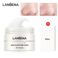 lanbena new style blackhead remover nose mask pore strip black mask peeling acne treatment black deep cleansing skin care