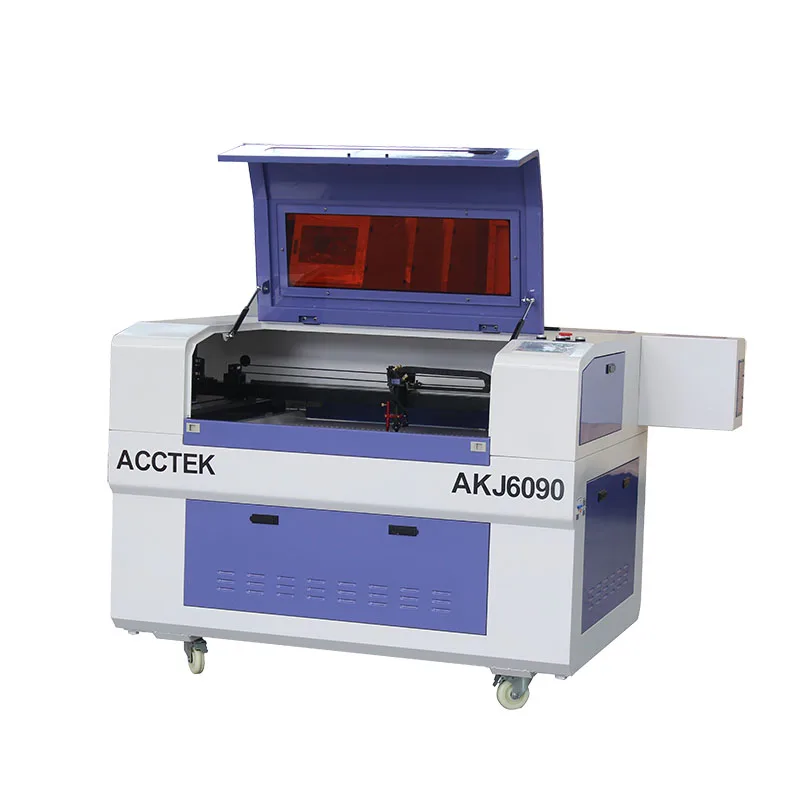 80 Вт CO2 небольшая машина для лазерной резки МДФ древесины акрила гранита бумаги