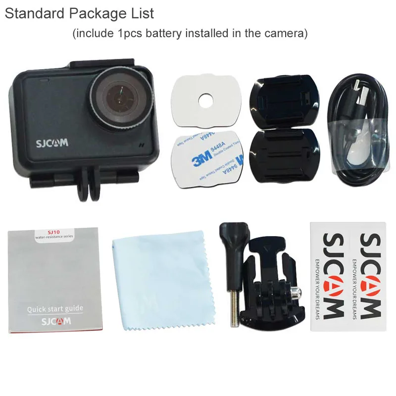 Экшн камера SJCAM SJ10 PRO Wi Fi 4K 60 кадров/с|Экшн-камеры| |