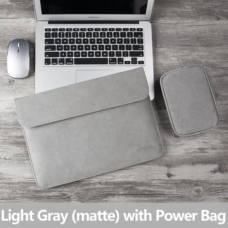 H Light Gray Set 13,3 дюймов новая сумка для ноутбука Macbook air 13 рукав a1932 чехол для ноутбука funda Mac Pro 13 a1708 retina водонепроницаемый матовый чехол - Цвет: H Light Gray Set