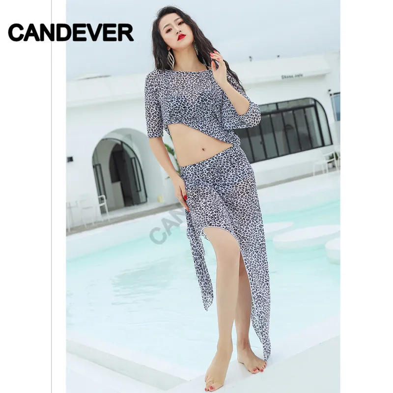 Belly Dance Costume set Leopard print top skirt Performance Oriental Competition Bellydance Professional Practice Wear Suits |