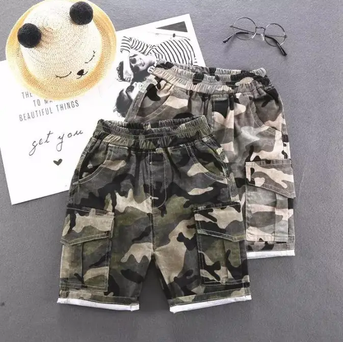 

Children Pants Summer Beach Baby Infant Boy Shorts Casual Camouflage Shorts Trousers Clothing Elastic Waist Kids Shorts