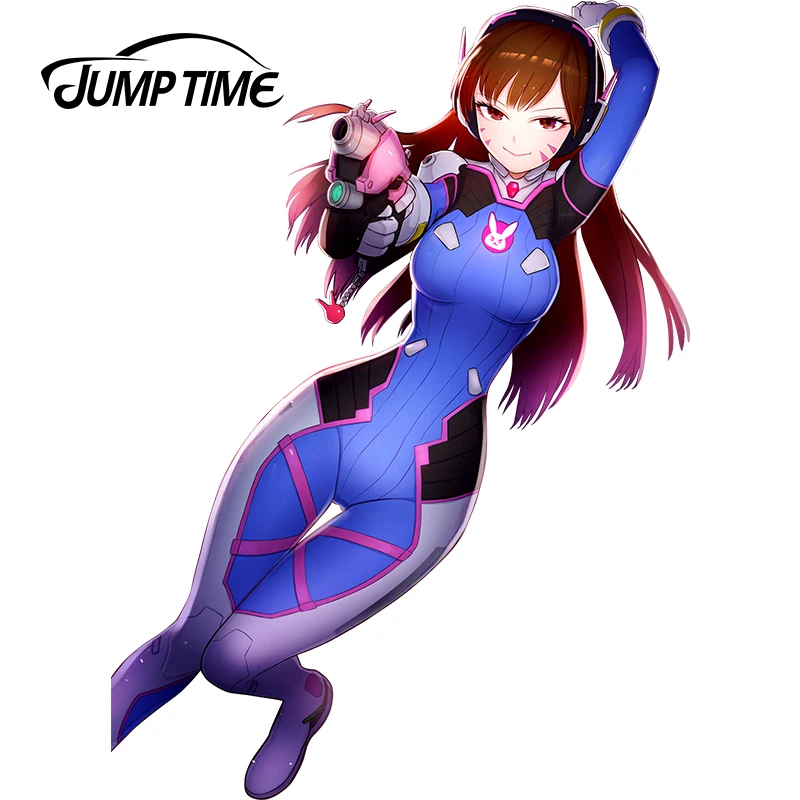 JumpTime 13 см x 9 42 для патруля милых девочек D.Va (Hana песня) Виниловая пленка оклеивания