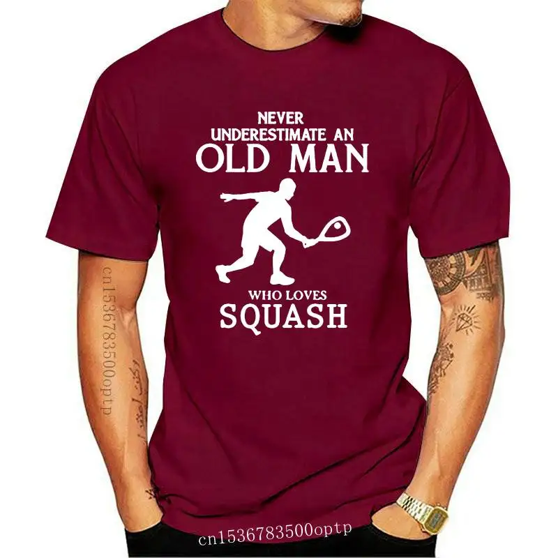 

Squash Old Man Funny T-Shirt Men Cotton Streetwear Oversized Short Sleeve Round Neck Hip Hop T Shirt Tshirt Camiseta