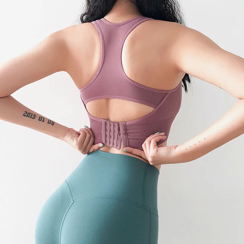 Бесшовный Бюстгальтер для фитнеса с эффектом пуш-ап | Спорт и развлечения