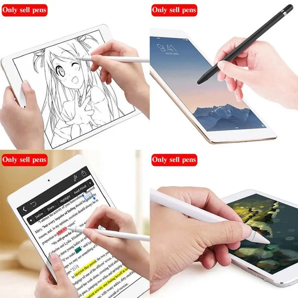 

Universal Anti-Fingerprints Soft Nib Capacitive Touch Screen Stylus Pen Compatible For All Touch Screen Smartphones And Tablets