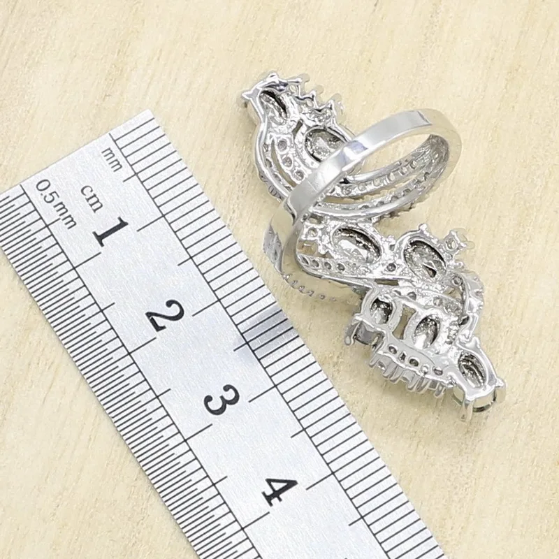 Разноцветные серьги подвески серебряного цвета|Ювелирные наборы для невесты| |